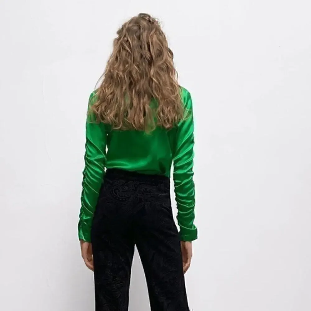 ZARA Button Down Blouse NWT - Picture 8 of 16